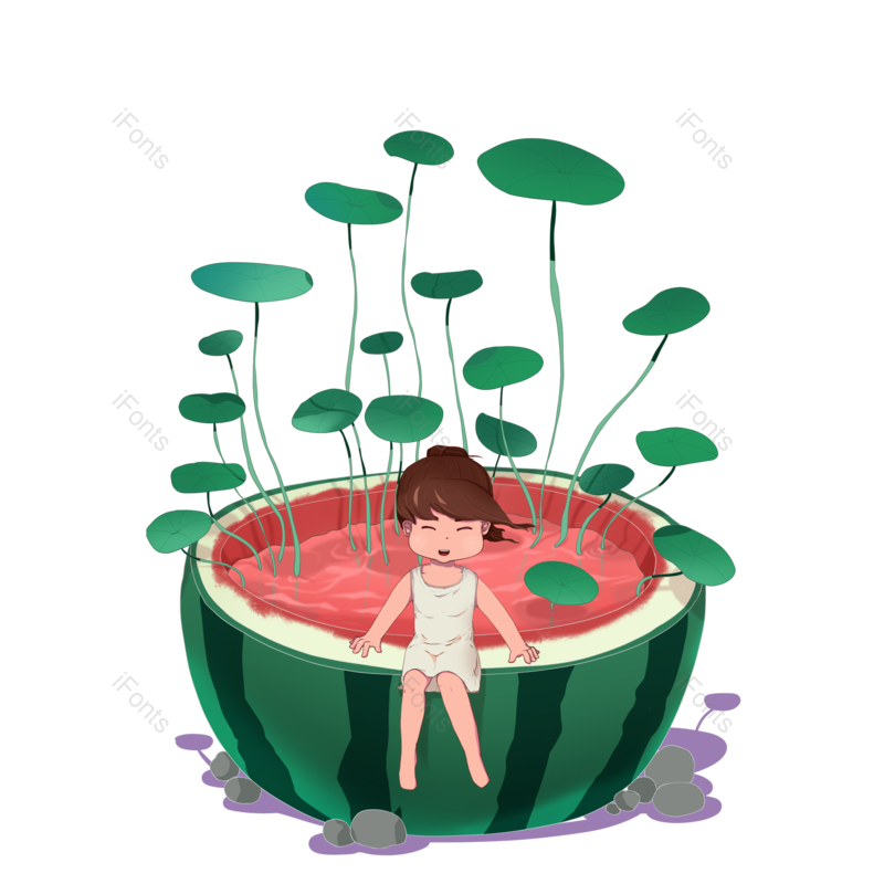 西瓜图片,夏至元素,元素PNG,夏天免抠素材